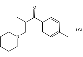Tolperisone hydrochloride structure, CAS 3644-61-9