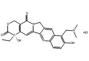 Topotecan hydrochloride structure, CAS 119413-54-6