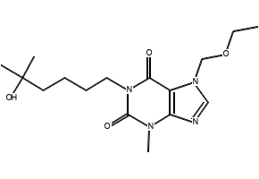 Torbafylline structure, CAS 105102-21-4