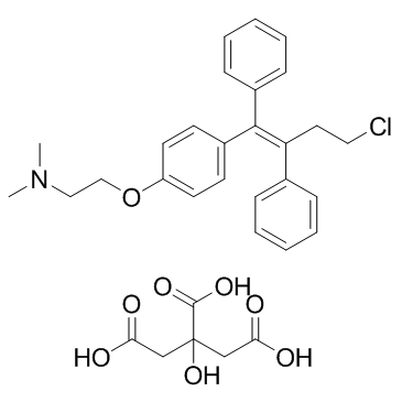 Toremifene citrate structure, CAS 89778-27-8