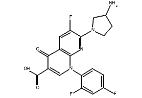 Tosufloxacin structure, CAS 100490-36-6