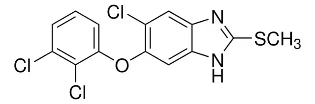 Triclabendazole structure, CAS 68786-66-3