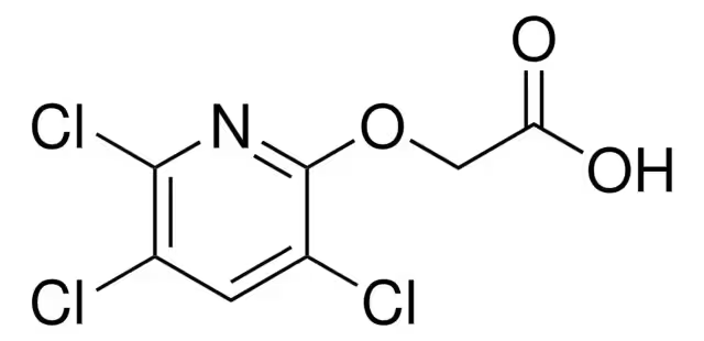 Triclopyr structure, CAS 55335-06-3