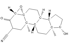 Trilostane structure, CAS 13647-35-3