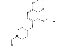 Trimetazidine structure, CAS 5011-34-7