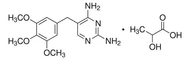 Trimethoprim lactate structure, CAS 23256-42-0