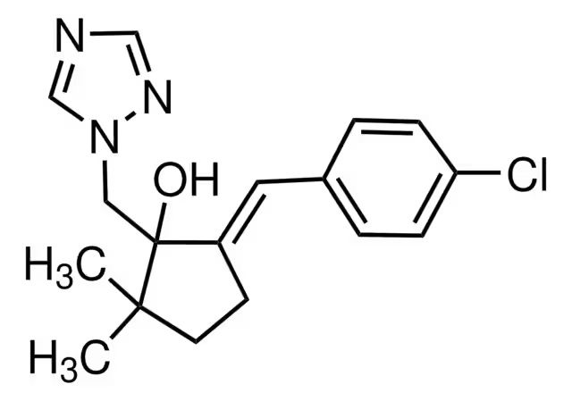 Triticonazole structure, CAS 131983-72-7