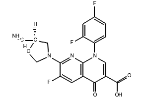Trovafloxacin structure, CAS 147059-72-1