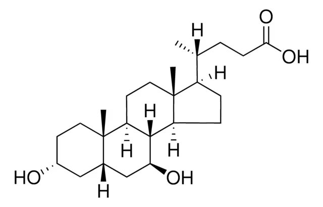 Ursodeoxycholic acid structure, CAS 128-13-2