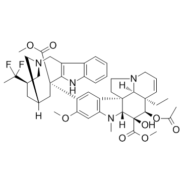 Vinflunine structure, CAS 162652-95-1