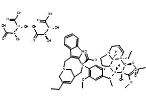 Vinorelbine bitartrate structure, CAS 125317-39-7