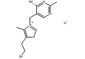 Vitamin B1 structure, CAS 59-43-8