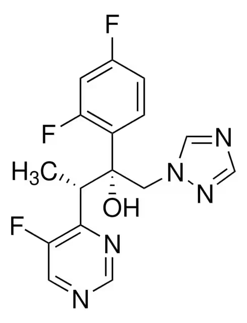 Voriconazole structure, CAS 137234-62-9