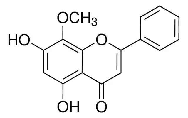 Wogonin structure, CAS 632-85-9