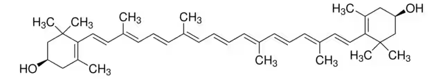 Zeaxanthin structure, CAS 144-68-3