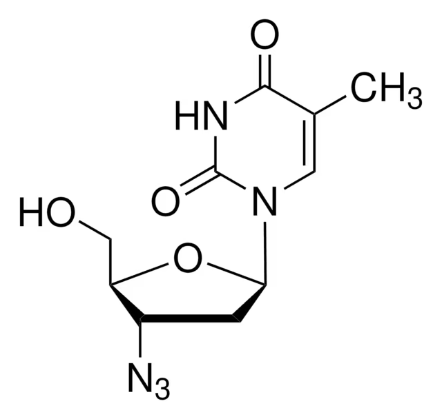 Zidovudine structure, CAS 30516-87-1