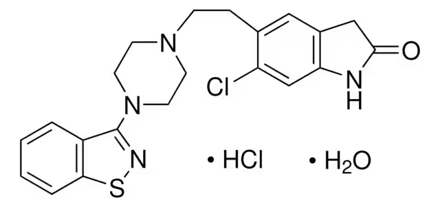Ziprasidone structure, CAS 138982-67-9