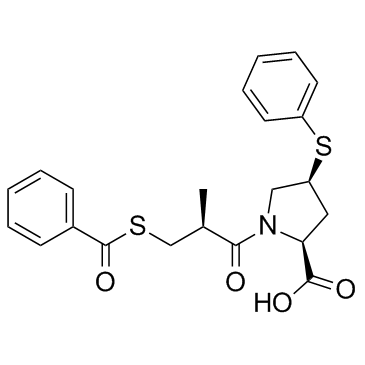 Zofenopril structure, CAS 81872-10-8
