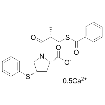 Zofenopril calcium structure, CAS 81938-43-4
