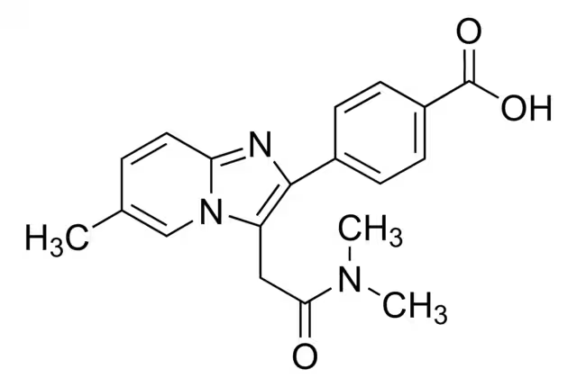 Zolpidem tartrate structure, CAS 99294-93-6