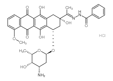 Zorubicin HCl structure, CAS 36508-71-1