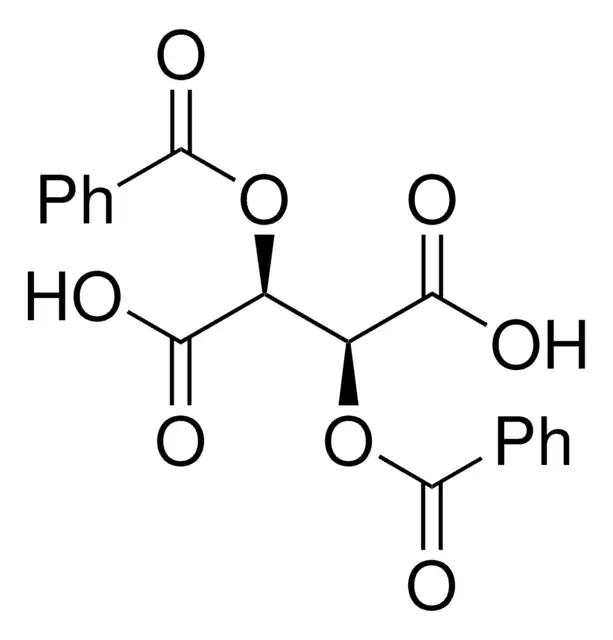 (+)-Dibenzoyl-D-tartaric acid structure, CAS 17026-42-5