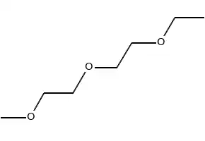 1-(2-(2-methoxyethoxy)ethoxy)-Butane structure, CAS 7382-32-3