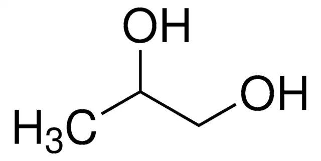 1,2-Propylene glycol structure, CAS 57-55-6
