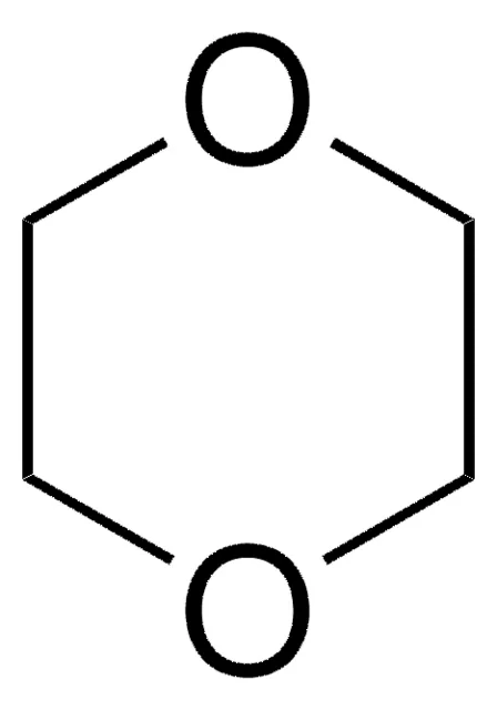1,4-Dioxane structure, CAS 123-91-1