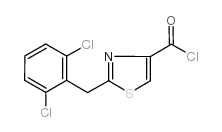 2-(2,6-Dichlorobenzyl)thiazole-4-carbonyl chloride structure, CAS 263157-86-4