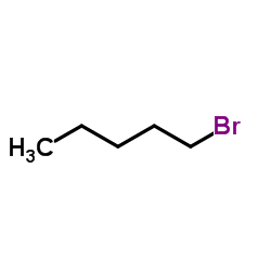 1-Bromopentane structure, CAS 110-53-2