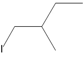 1-iodo-2-methylbutane structure, CAS 29394-58-9