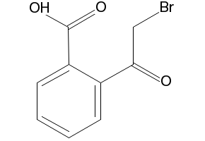 2-(2-Bromoacetyl)benzoic acid structure, CAS 7399-67-9