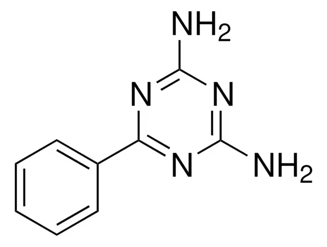 2,4-diamino-6phenyl-1,3,5-triazine structure, CAS 91-76-9