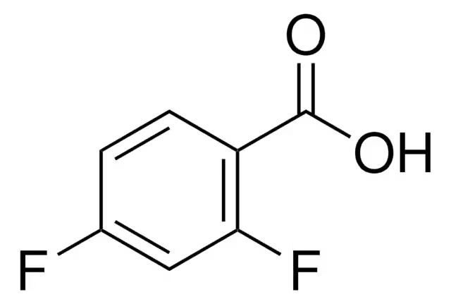 2,4-Difluorobenzoic acid structure, CAS 1583-58-0