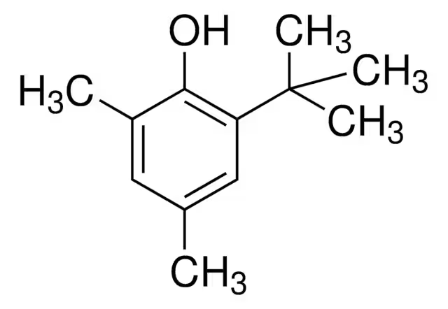 2,4-Dimethyl-6-tert-butylphenol structure, CAS 1879-09-0