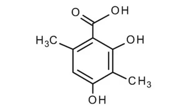 2,4-Dimethylbenzoic acid structure, CAS 611-01-8