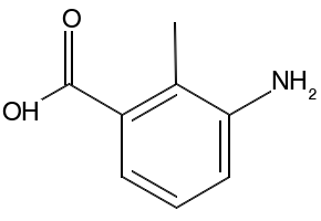 2-Amino-3-methylbenzoic acid structure, CAS 4389-45-1