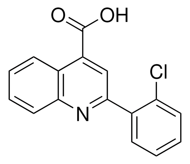 2-(2-Chlorophenyl)-4-quinolinecarboxylic acid structure, CAS 20389-09-7
