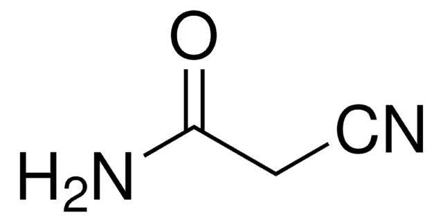 2-cyanoacetamide structure, CAS 107-91-5