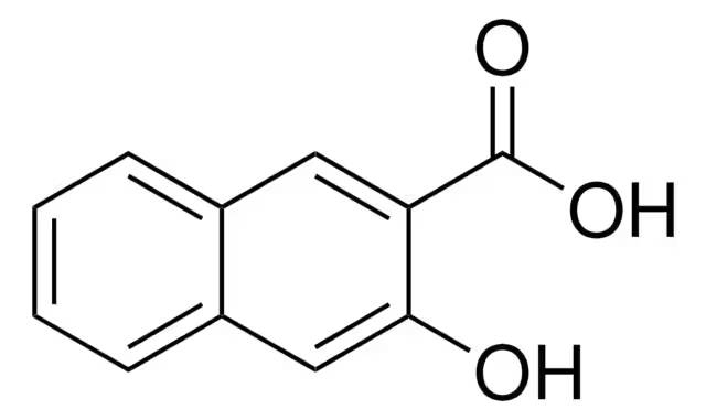 2-Hydroxy-3-naphthoic acid structure, CAS 92-70-6