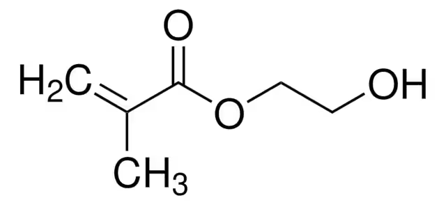 2-Hydroxyethyl methacrylate structure, CAS 868-77-9
