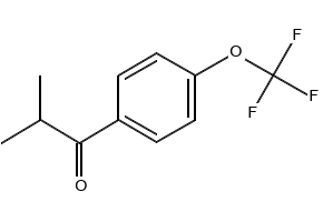 2-Methyl-1[4-(trifluoromethoxy)phenyl] propan-1-one structure, CAS 56425-84-4
