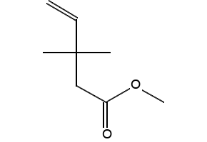 3,3-dimethyl-4-pentenoic acid methyl ester structure, CAS 63721-05-1