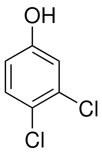 3,4-Dichlorophenol structure, CAS 95-77-2