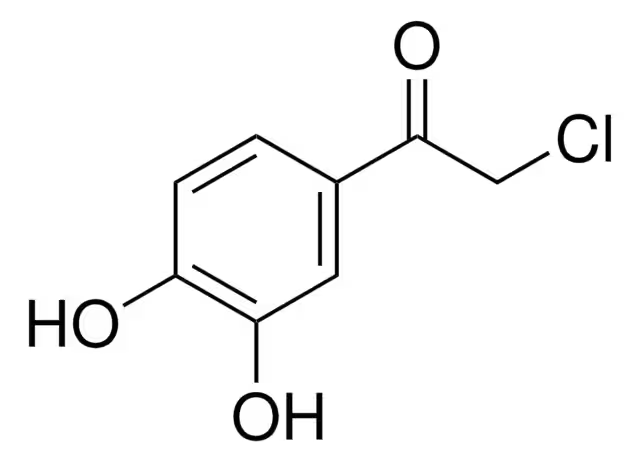 3,4-Dihydroxyphenacyl chloride structure, CAS 99-40-1