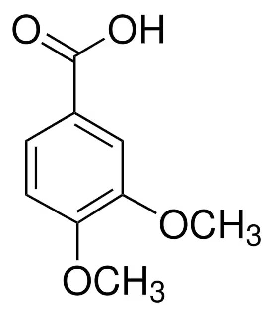 3,4-Dimethoxybenzoic acid structure, CAS 93-07-2