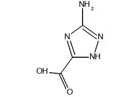 3-Amino-1,2,4-triazole-5-carboxylic acid hemihydrate structure, CAS 3641-13-2