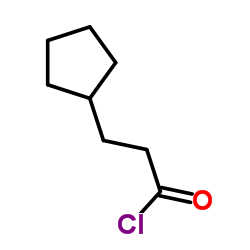 3-Cyclopentylpropionyl chloride structure, CAS 104-97-2