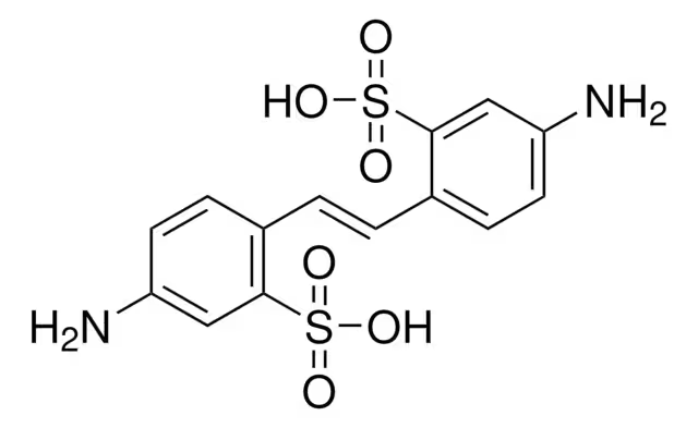 4,4'-Diaminodiphenylethylene-2,2'-disulfonic acid structure, CAS 81-11-8